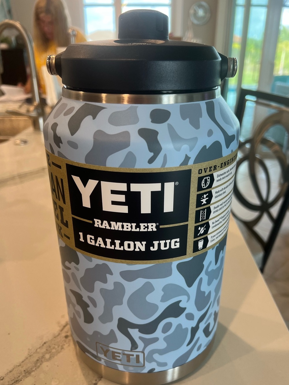 Yeti 1 gallon jug Blue Camo
